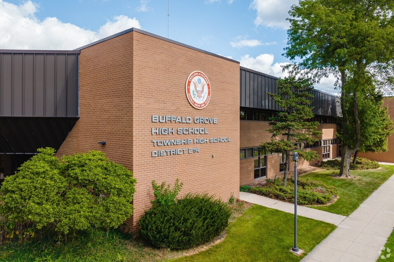 Buffalo Grove High School exterior — Township High School District 214